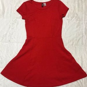 Red H&M Short Sleeve Dress